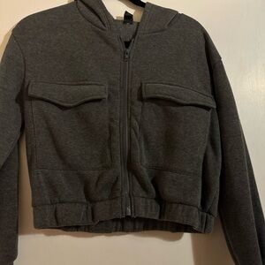 Size small cropped zip hoodie